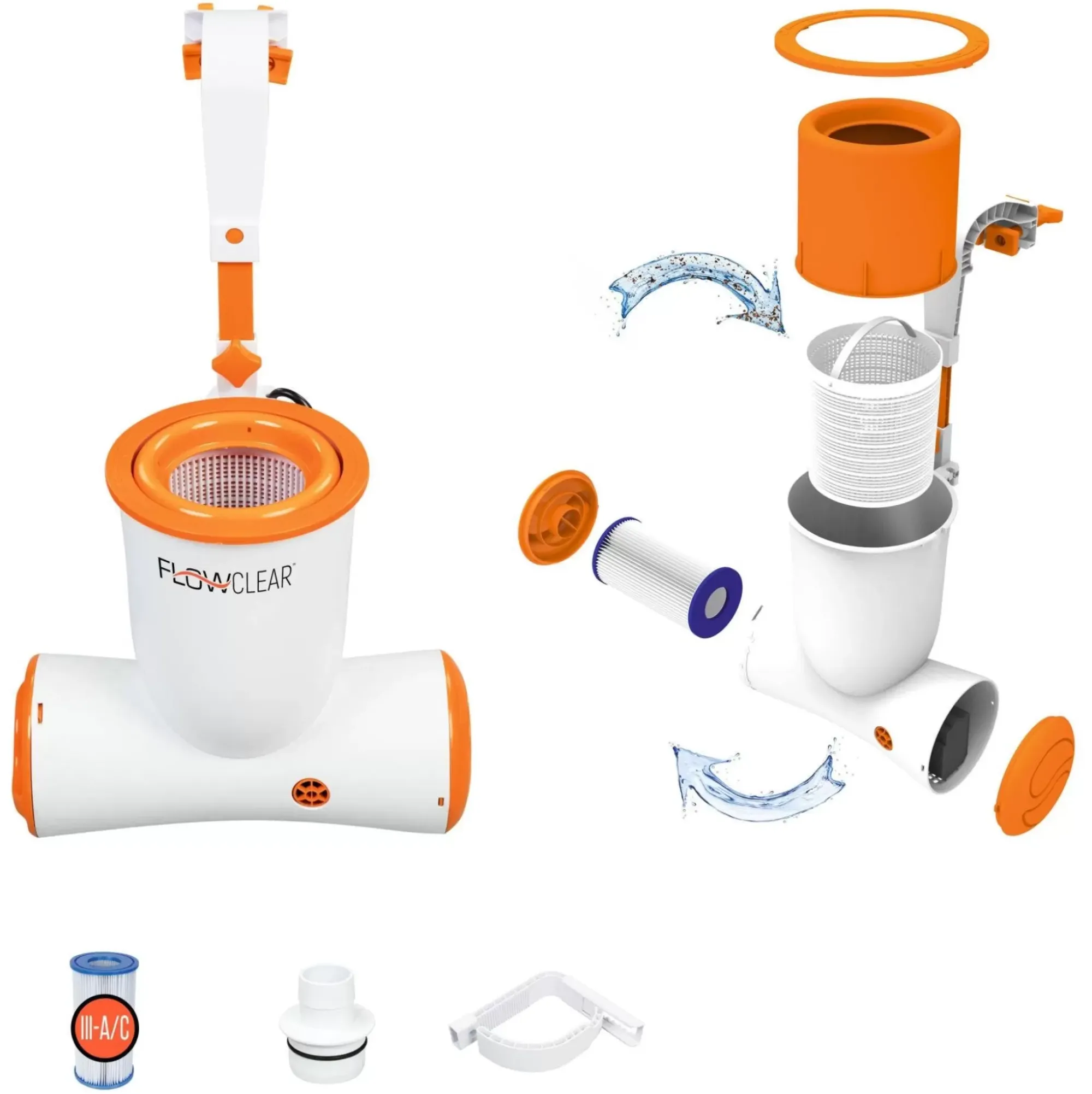 Bestway Pool Accessories< Flowclear 1050 Gallon Skimatic Skimmer Above-Ground Pool Pump