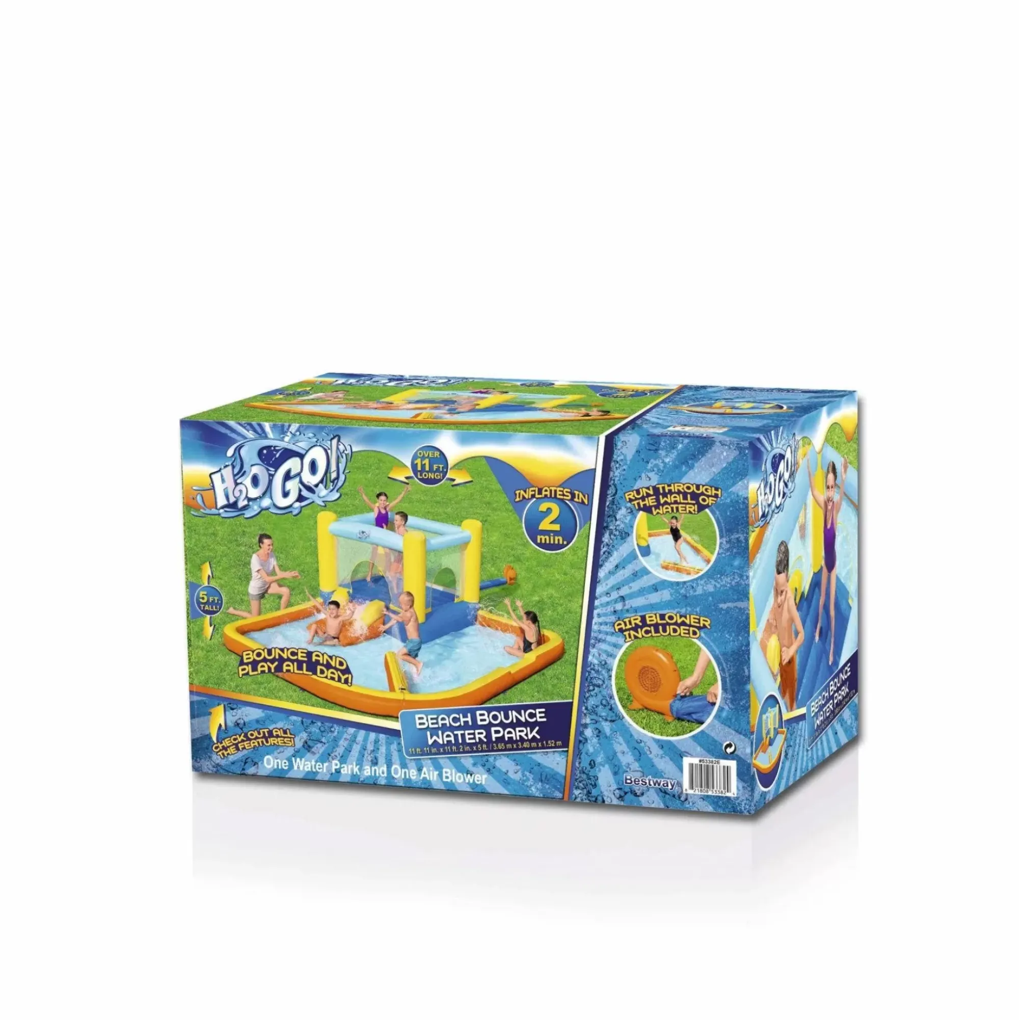 Bestway Mega Water Parks<H2Ogo! Beach Bounce Kids Inflatable Water Park 5'
