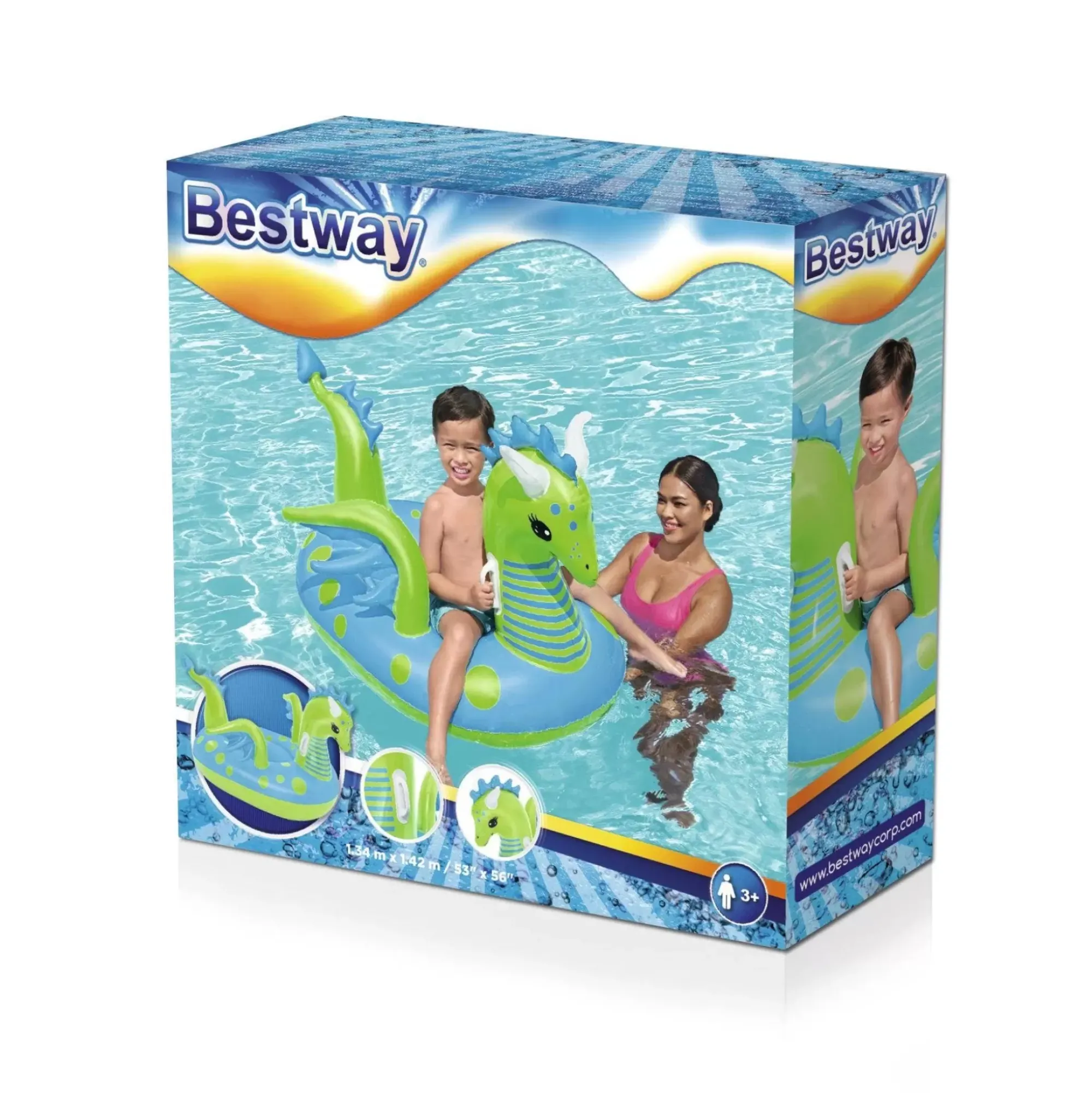 Bestway Pool Floats<H2Ogo! Fantasy Dragon Kids Ride-On Pool Float
