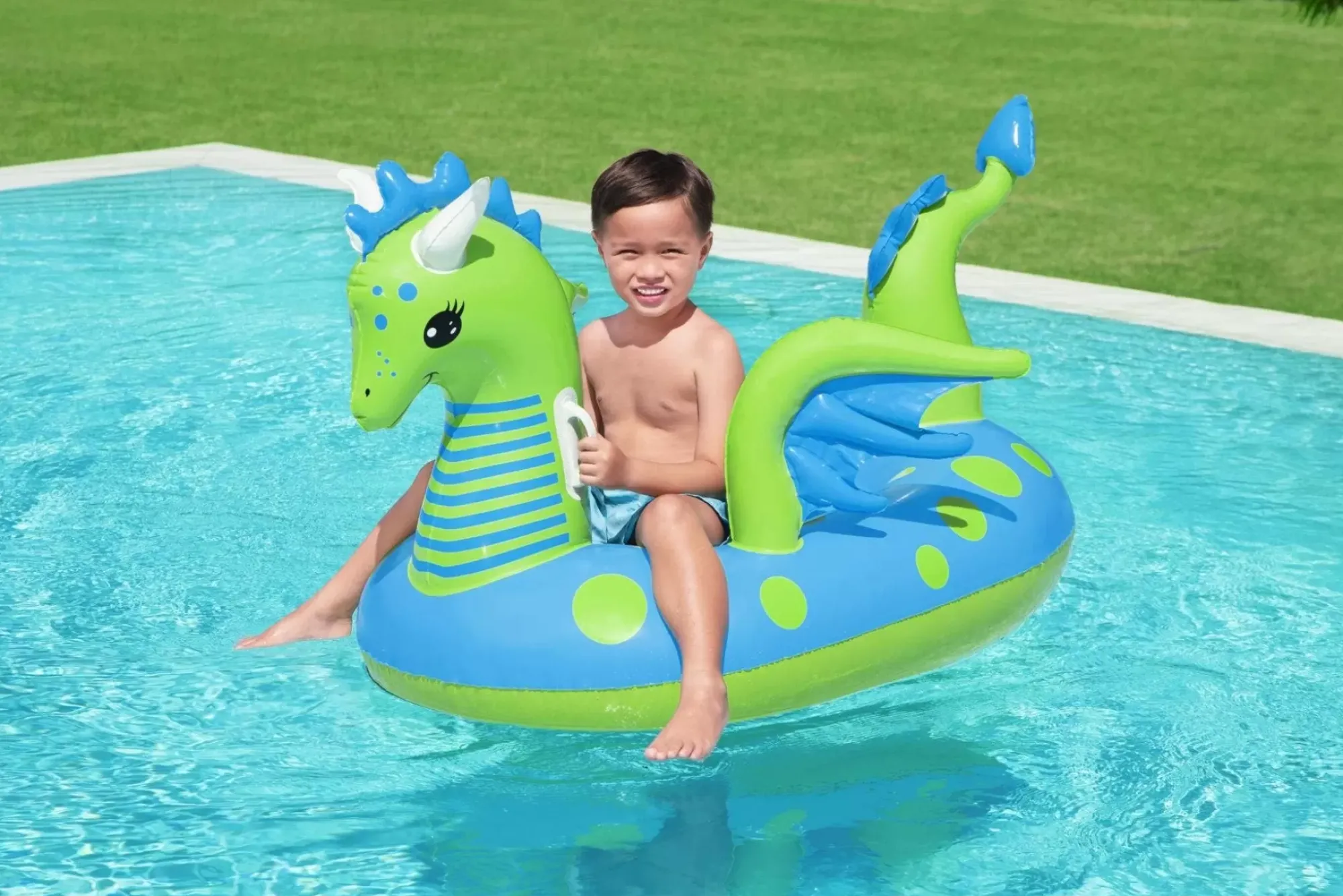 Bestway Pool Floats<H2Ogo! Fantasy Dragon Kids Ride-On Pool Float