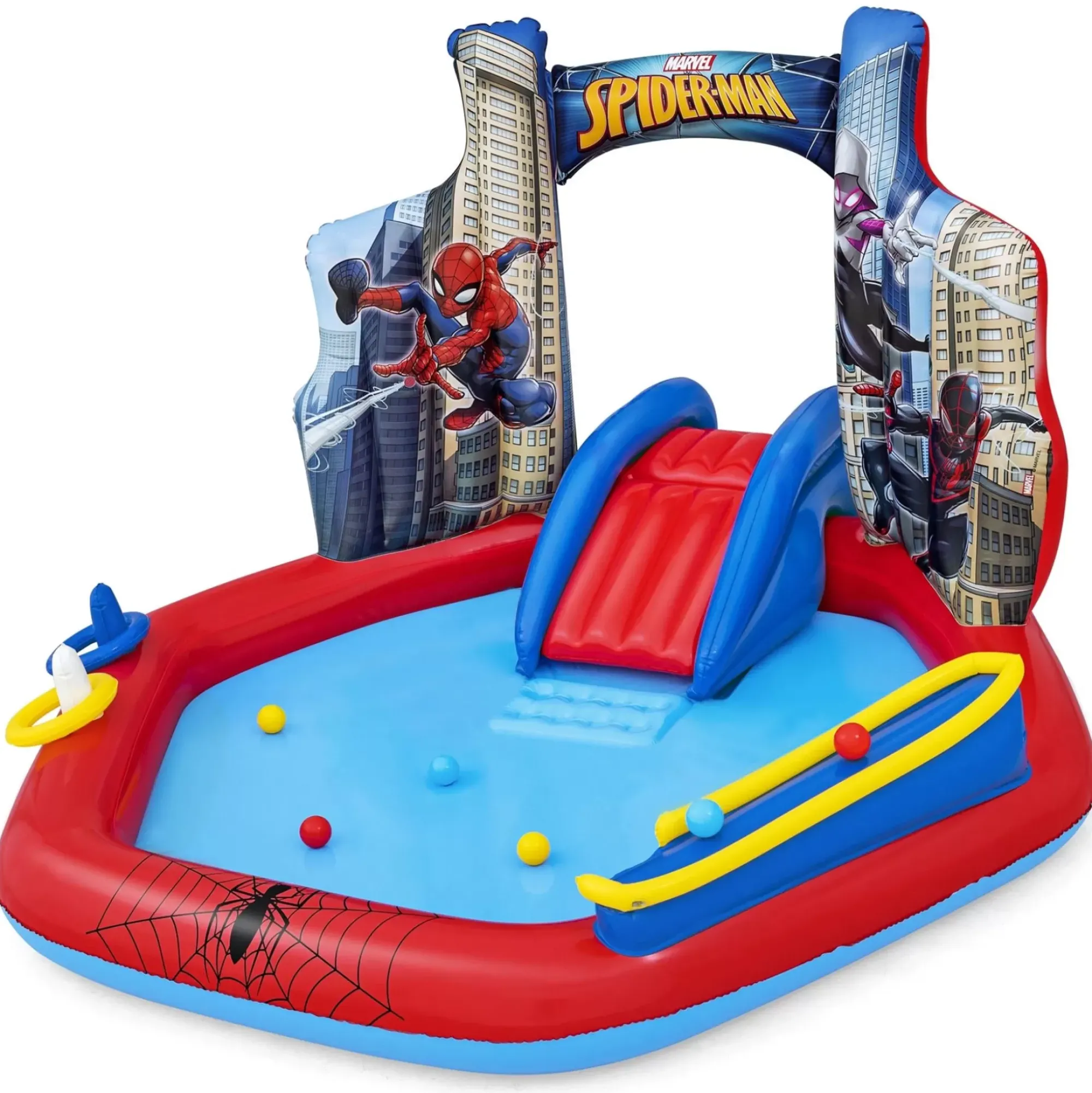 Bestway Play Centers<Spider-Man Inflatable Kids Water Play Center