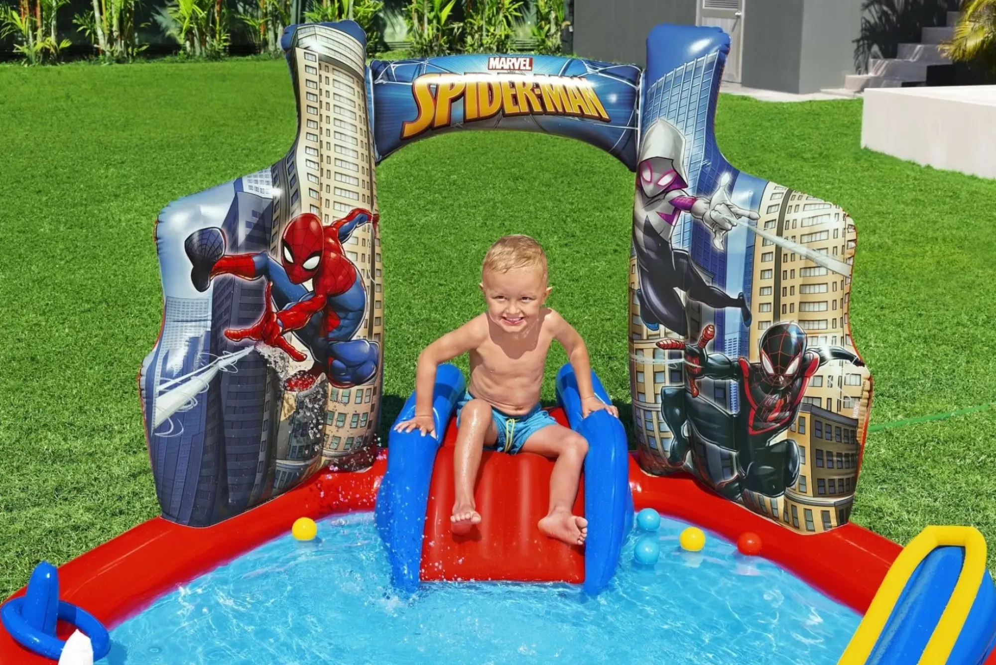 Bestway Play Centers<Spider-Man Inflatable Kids Water Play Center