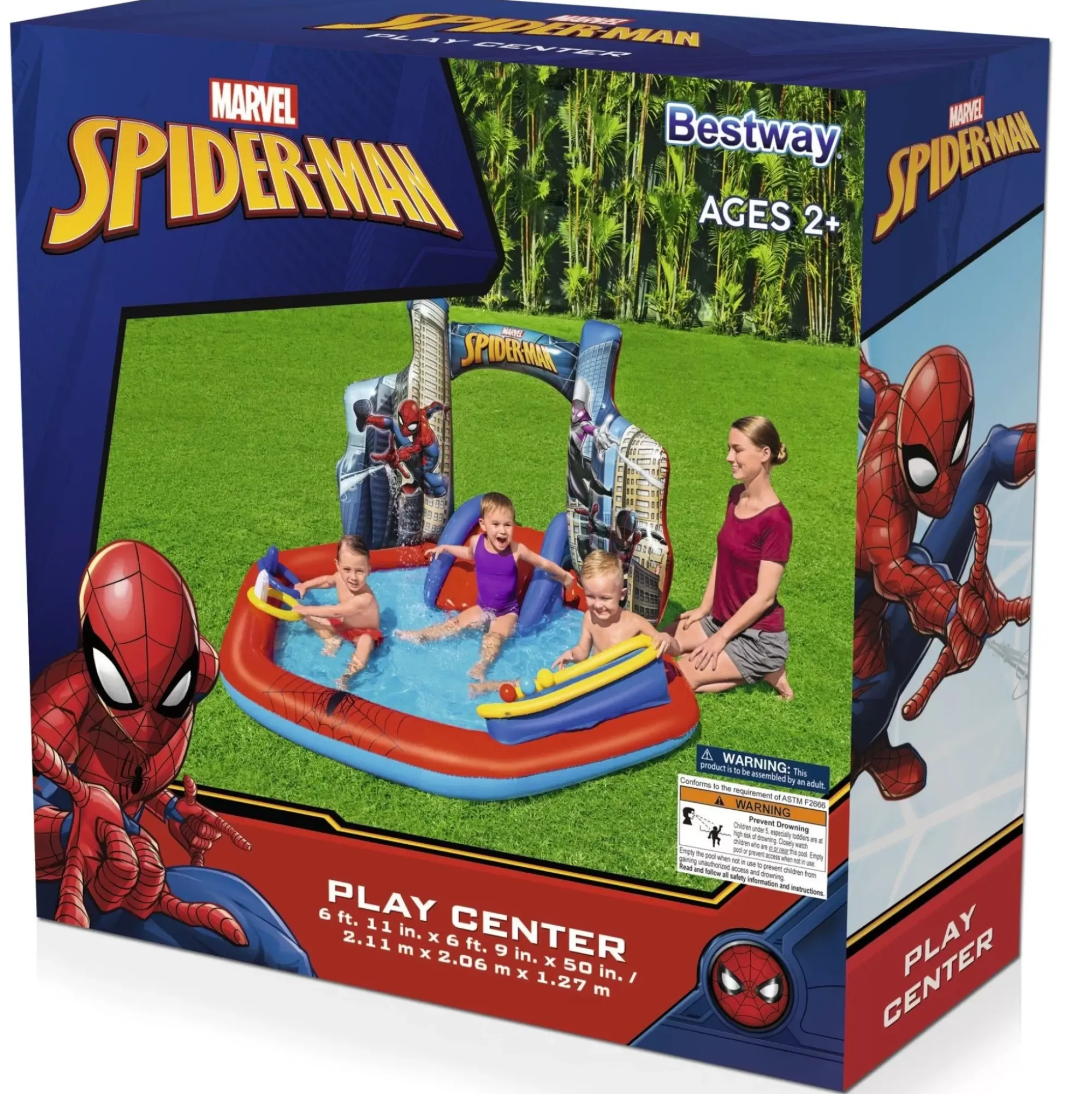 Bestway Play Centers<Spider-Man Inflatable Kids Water Play Center